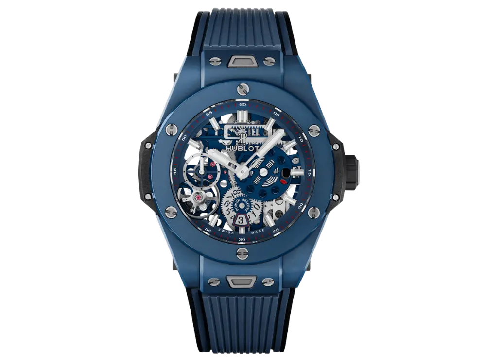 Hublot Big Bang Meca-10 Ceramic Blue 45mm, Ref# 414.EX.5123.RX