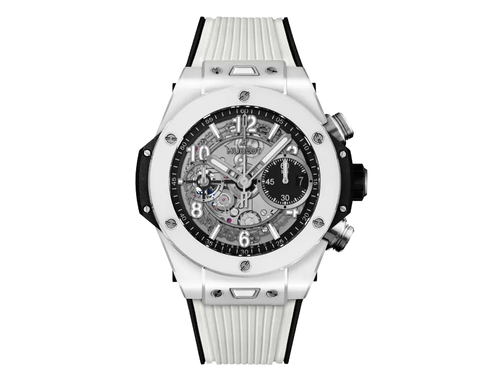 Hublot Big Bang Unico White ceramic, 42mm, Ref# 441.HX.1170.RX