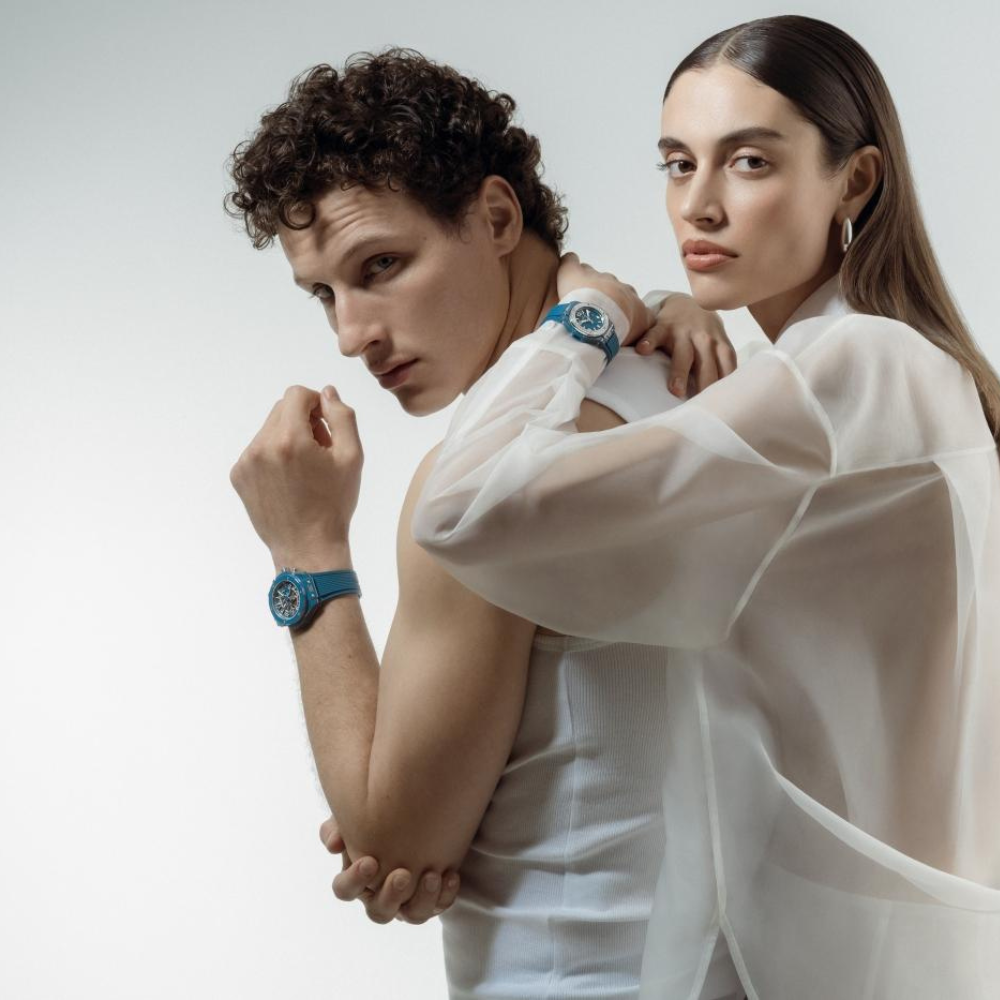 Big Bang One Click Petrol Blue Ceramic Diamonds Ref. 485.ES.5171.RX.1204 - Image 6