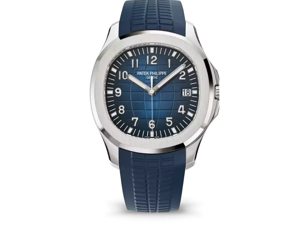 Patek Philippe Aquanaut Blue Dial 18K White Gold Men’s Watch 5168G-001