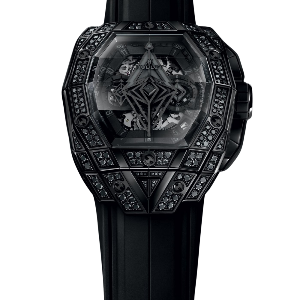 Spirit of Big Bang Sang Bleu All Black Pavé Ref. 648.CX.0114.RX.1600.MXM24 - Image 2