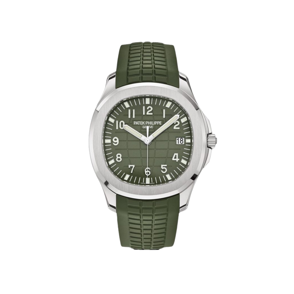 Patek Philippe Aquanaut Jumbo Date, Sweep Seconds, 18k White Gold, 42,2 mm, Ref# 5168G-010