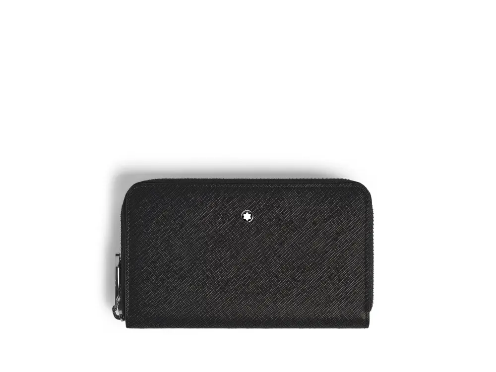 Montblanc Sartorial Medium Wallet 12cc with Zip – Black