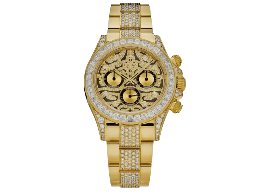 Rolex Daytona 'Eye of the Tiger' 116598TBR Yellow Gold Diamond Accents