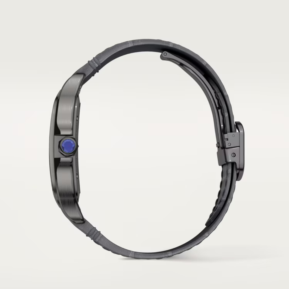 Santos de Cartier Large Skeleton Black ADLC - Image 6