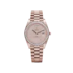 Rolex Day-Date 40 228345RBR Rose Gold Diamond Dial Diamond Bezel