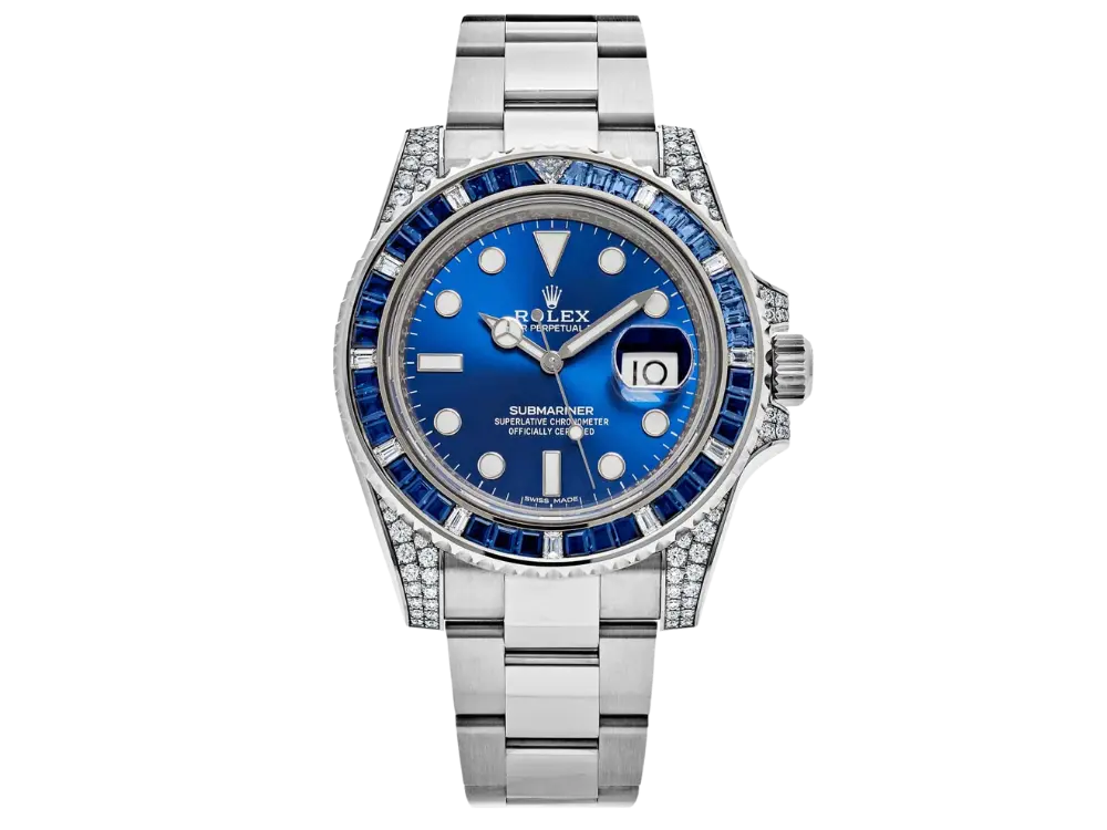 Rolex Submariner Date 116659SABR White Gold Blue Dial Sapphire Diamond Bezel