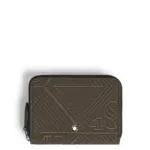 Montblanc 4810 Jacquard Mini Wallet 2cc With Zip – Khaki