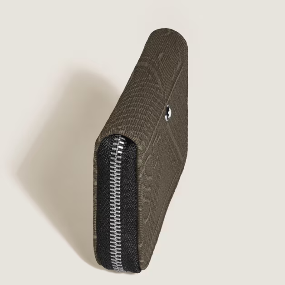 Montblanc 4810 Jacquard Mini Wallet 2cc With Zip – Khaki - Image 3