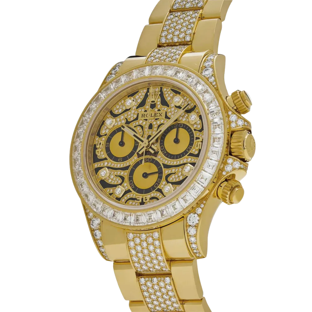 Rolex Daytona 'Eye of the Tiger' 116598TBR Yellow Gold Diamond Accents - Image 2
