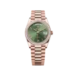 Rolex Day-Date 36 – Green Dial and Diamonds Ref. 128345RBR-0085