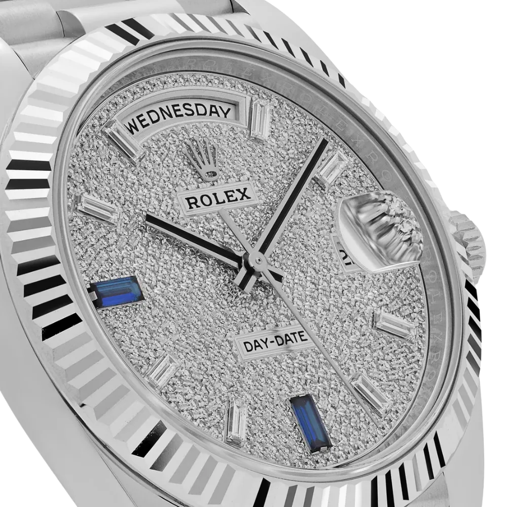 Rolex Day-Date 40 228236 Platinum Pavé Diamond Dial - Image 4