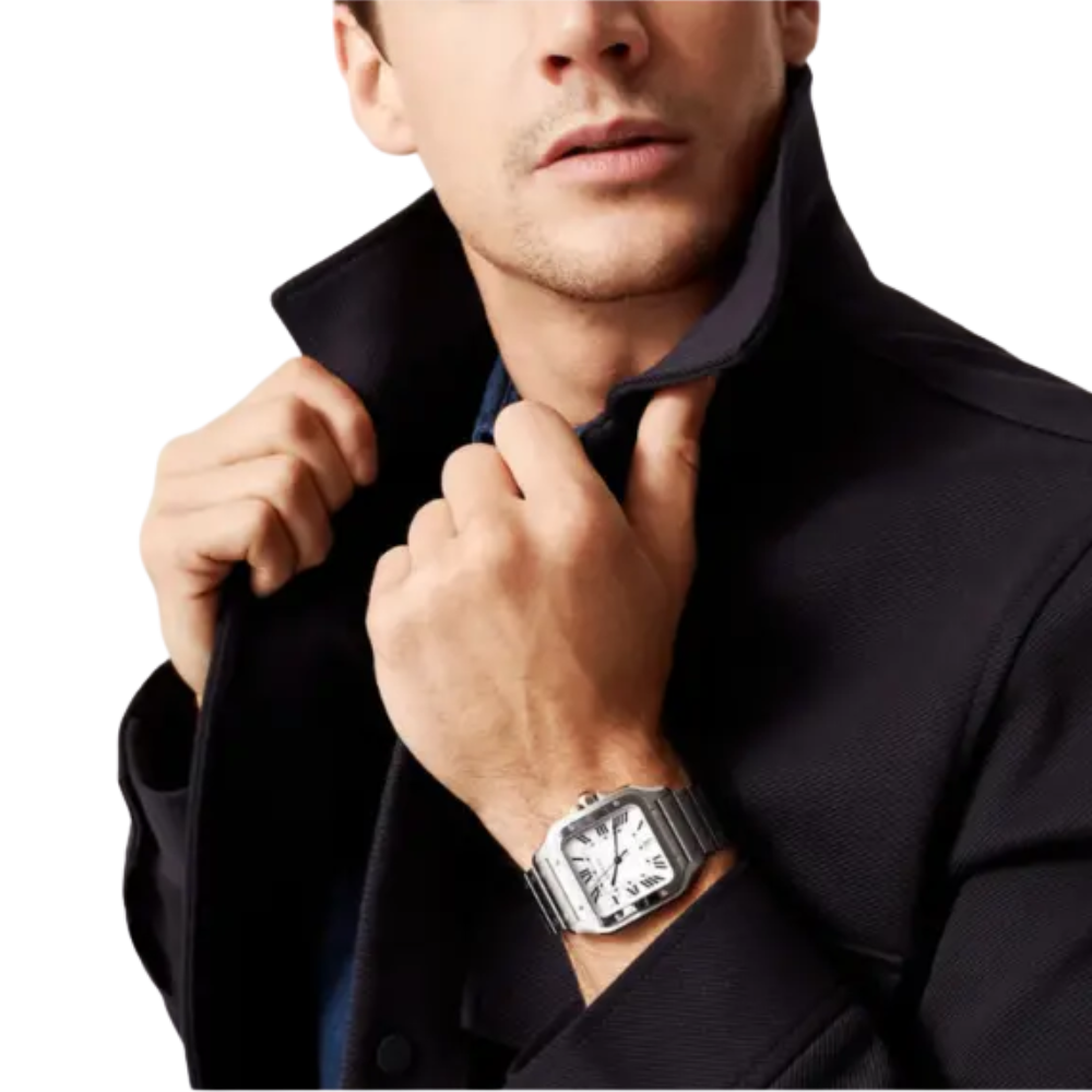 Santos de Cartier Large Steel watch - Image 3