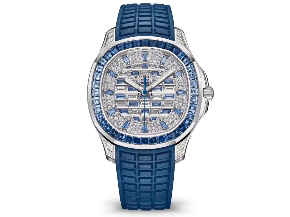 Patek Philippe Aquanaut Luce 5268/461G-001 White Gold Diamond Blue Sapphire Dial