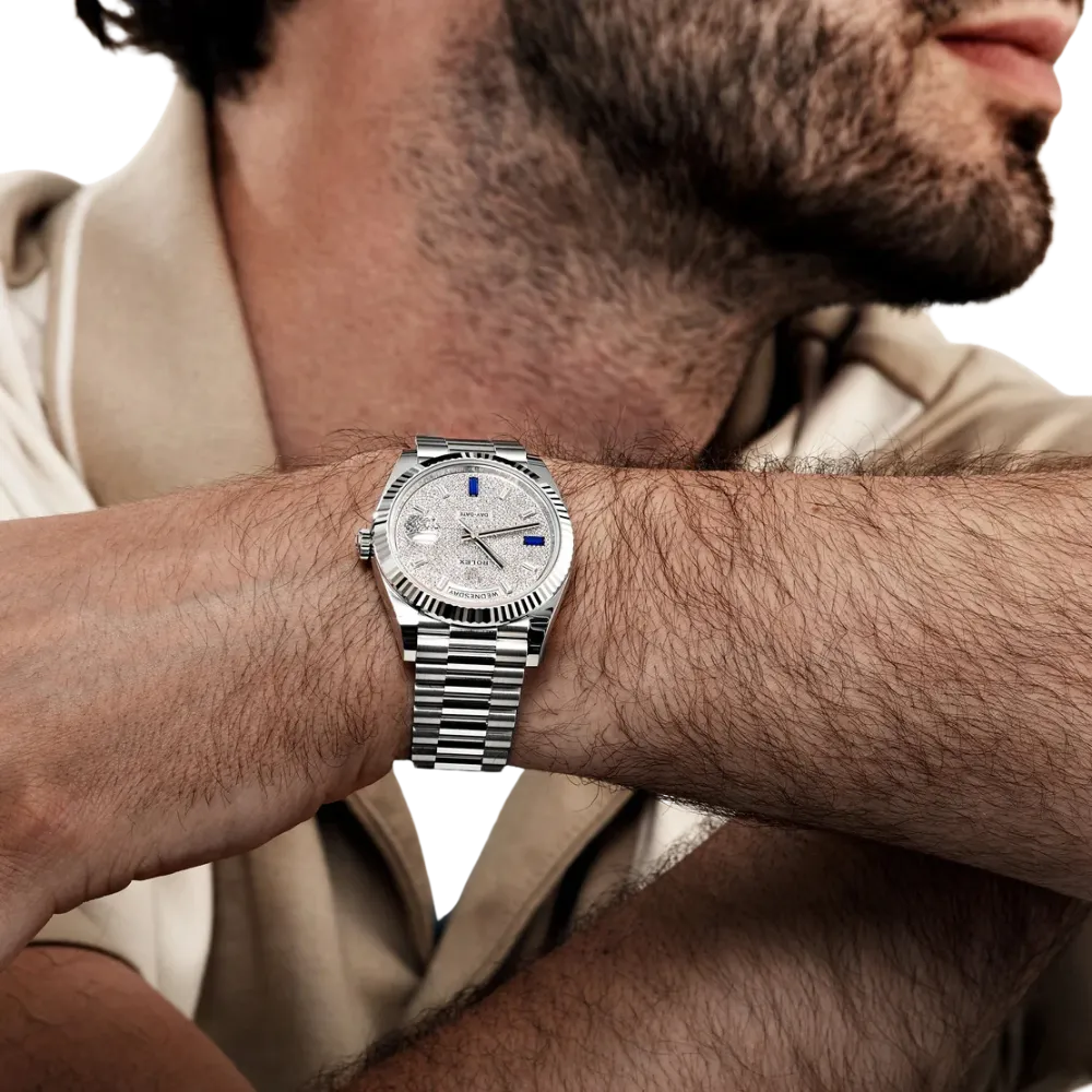 Rolex Day-Date 40 228236 Platinum Pavé Diamond Dial - Image 6