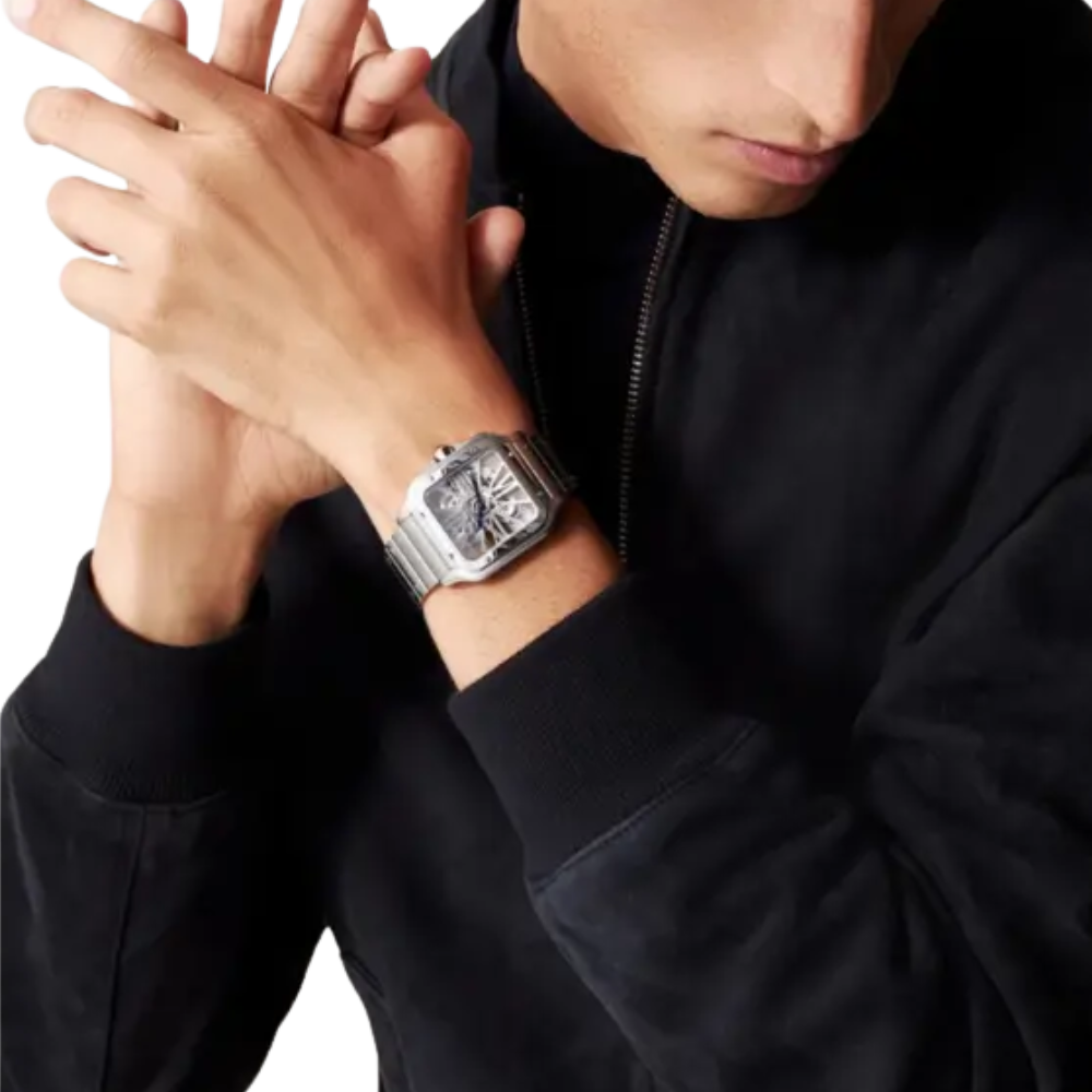 Santos de Cartier Large Bracelet/Strap Watch - Image 4