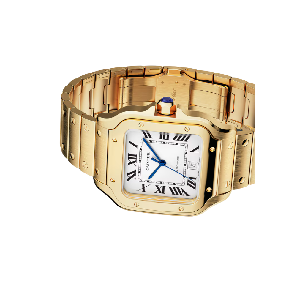 Santos de Cartier Large Yellow Gold – Brown Dial - Image 3