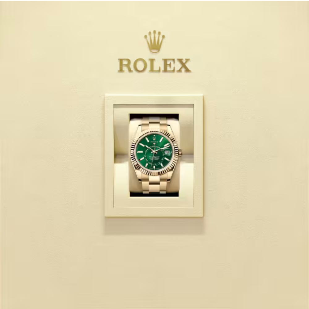 Rolex Sky-Dweller 42mm Yellow Gold Green 336938-0007 - Image 6