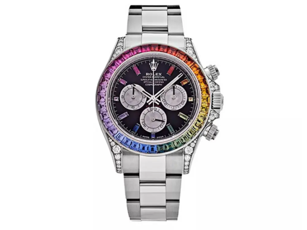 Rolex Daytona Rainbow Diamond Silver 40 mm