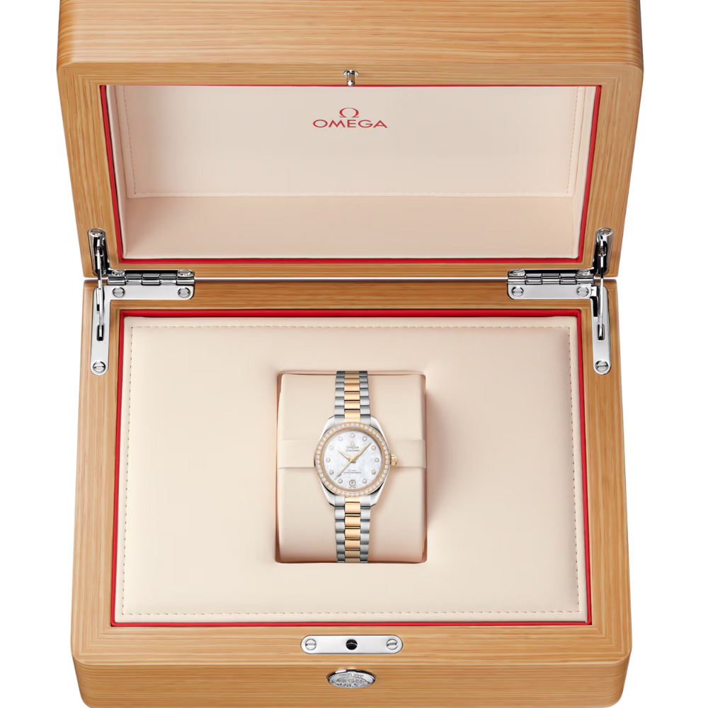 Seamaster Aqua Terra 150M 30 mm, steel ‑ Moonshine gold on steel ‑ Moonshine gold Ref. 220.25.30.20.55.001 - Image 6