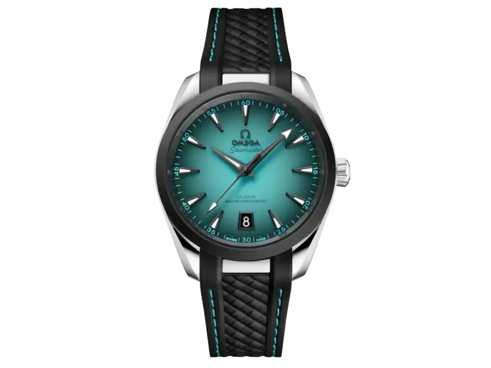 Seamaster Aqua Terra 150M 38 mm, steel on rubber strap Ref. 220.32.38.20.03.001