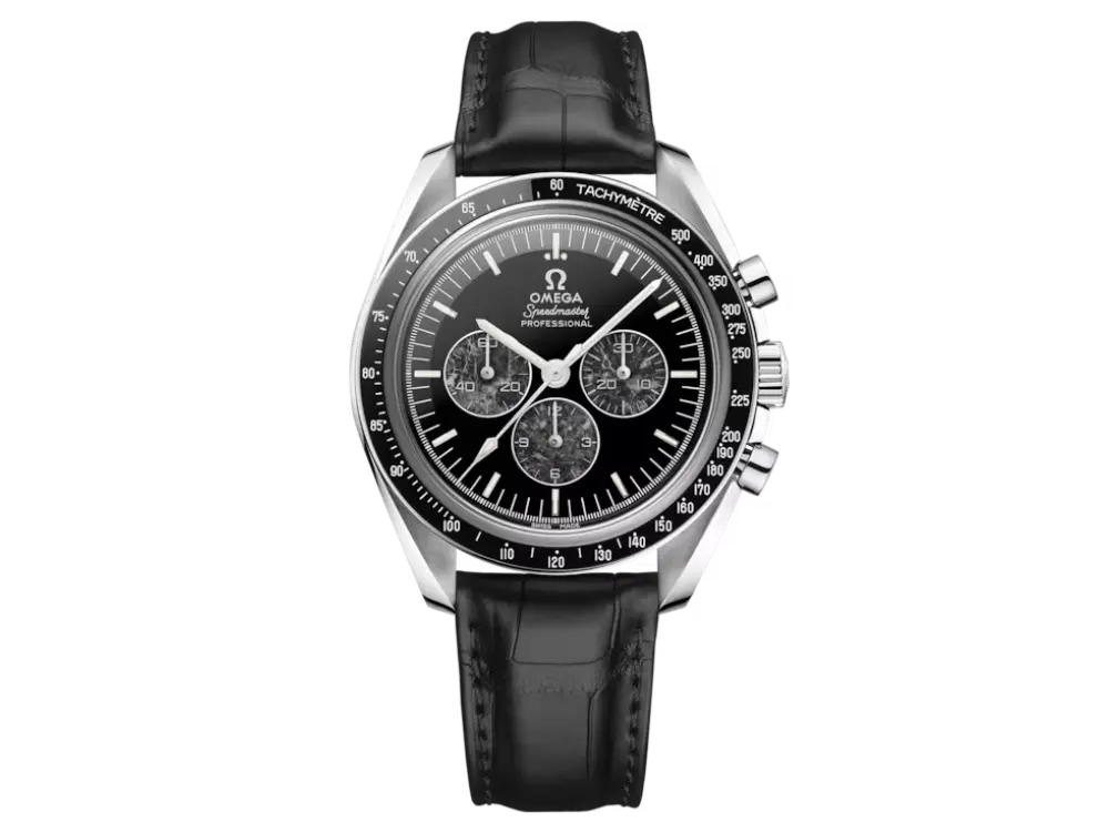 Speedmaster Calibre 321 42 Platinum On Leather Strap Ref. 311.93.42.30.99.001