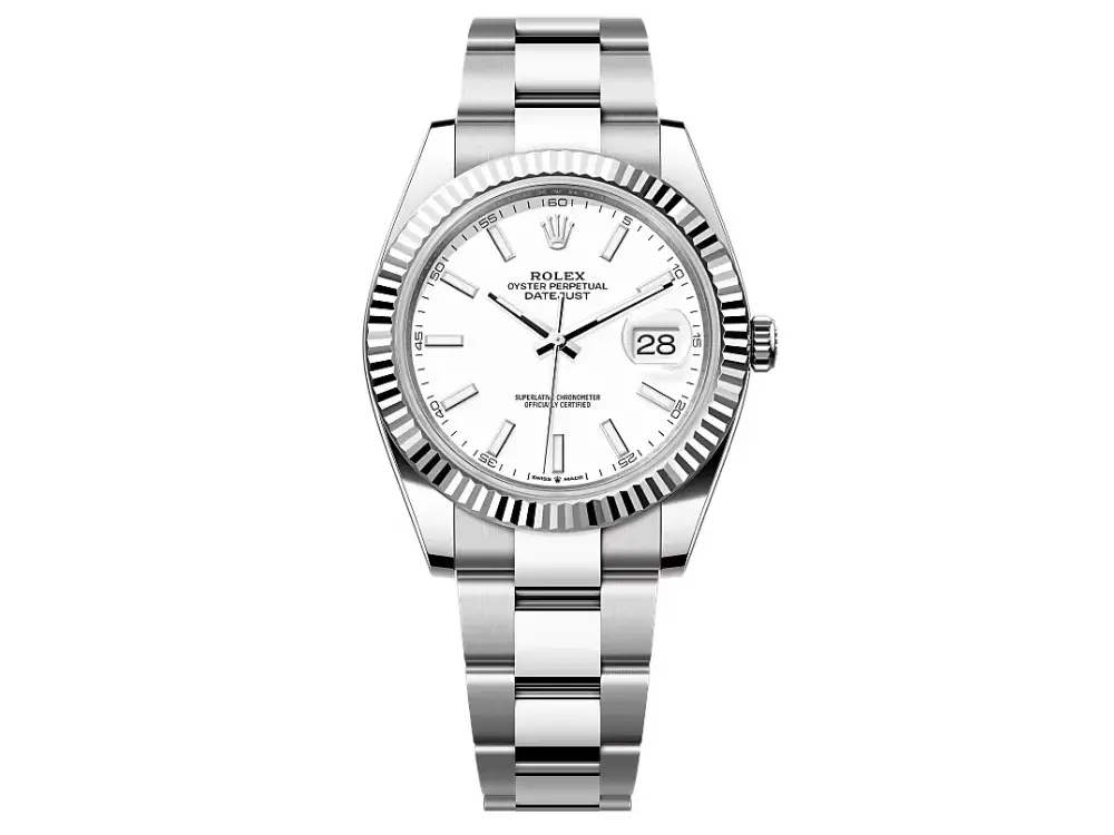 Rolex Datejust 41 White Dial Gold M126334-0009