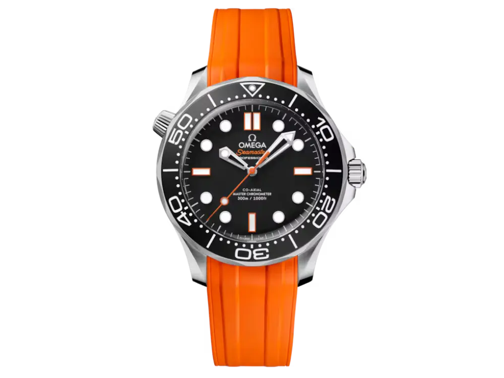 Seamaster Diver 300M 42 mm, steel on rubber strap Ref. 210.32.42.20.01.006