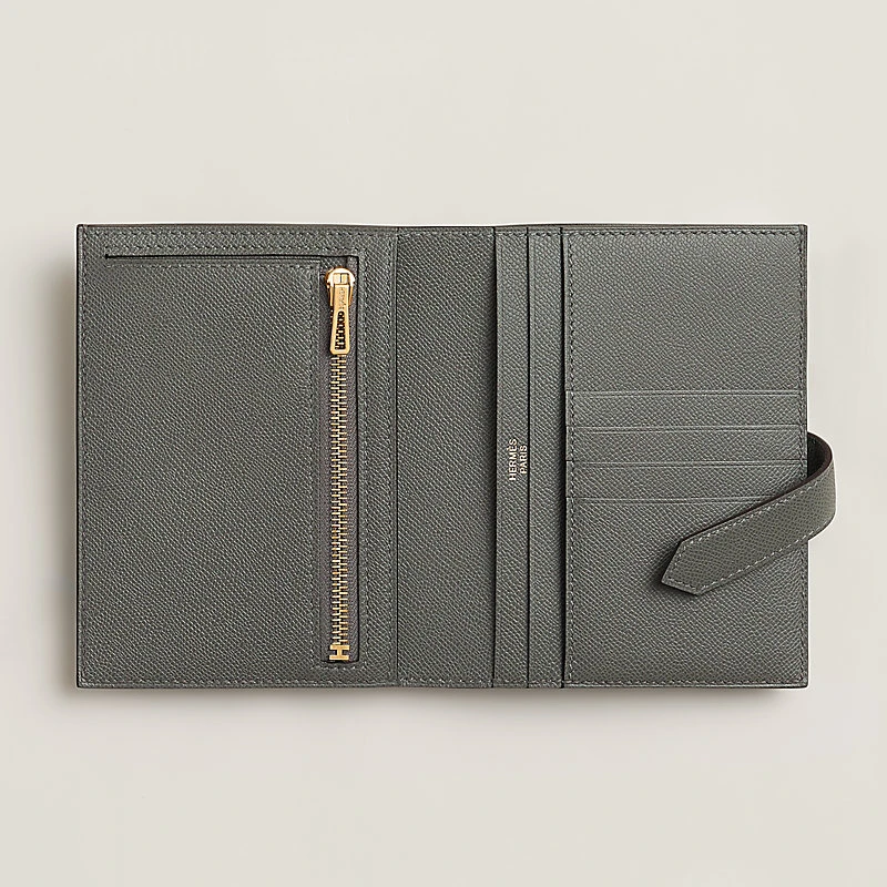 Hermes Bearn Compact Monochrome Wallet - Image 22