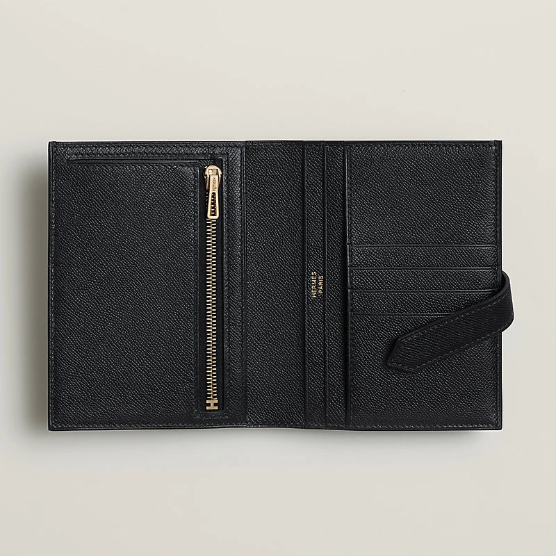 Hermes Bearn Compact Monochrome Wallet - Image 28