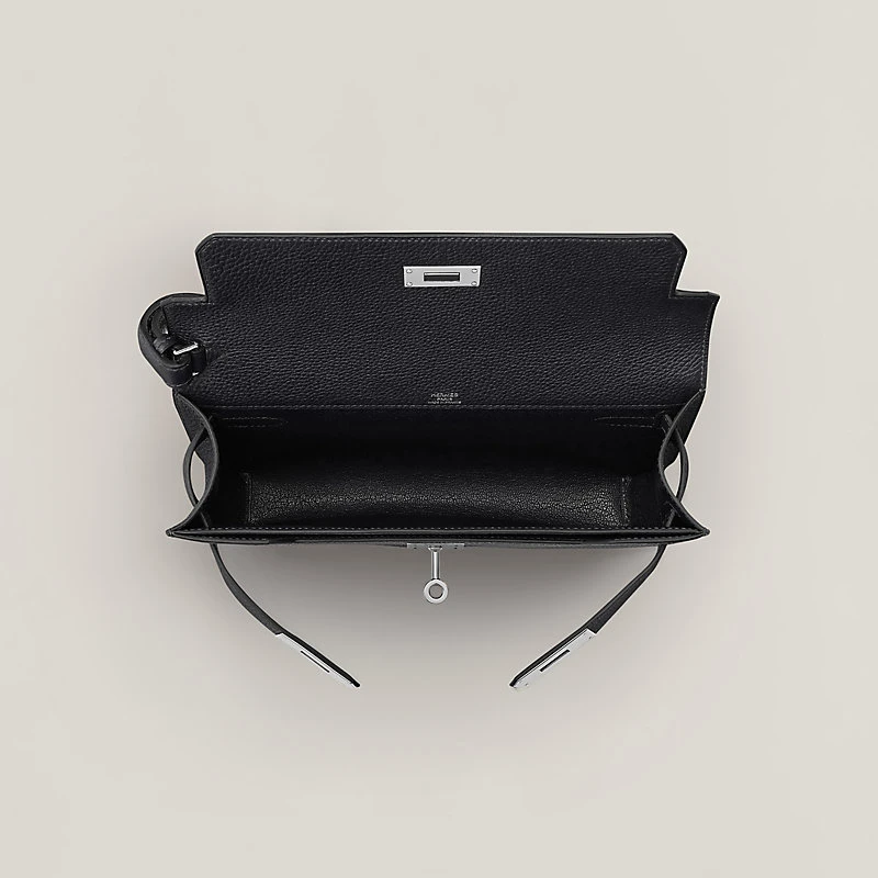 Hermes Kelly Depeches 25 Monochrome Pouch - Image 11