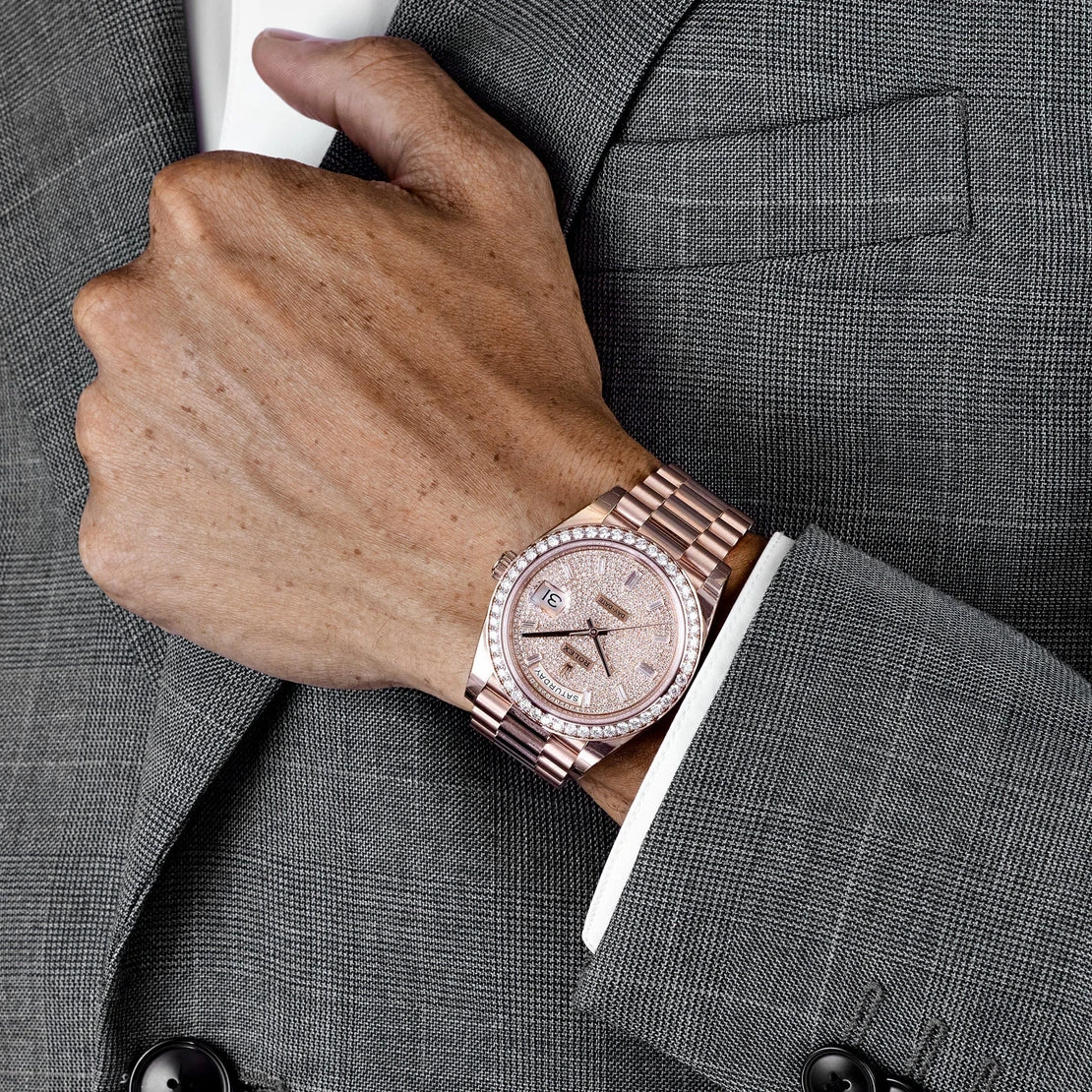 Rolex Day-Date 40 228345RBR Rose Gold Diamond Dial Diamond Bezel - Image 7