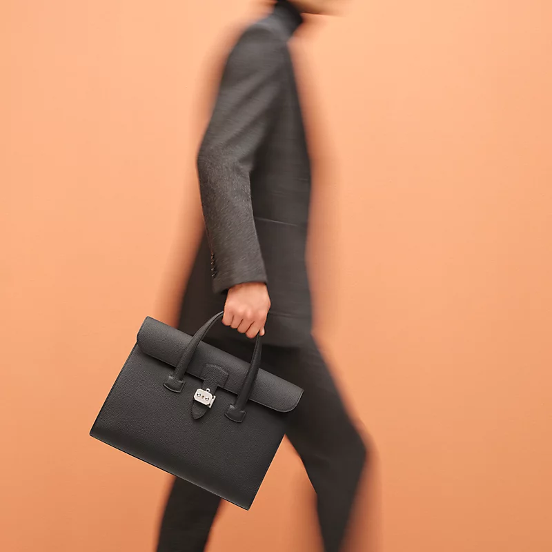 Hermes Sac A Depeches Light 1-36 Briefcase - Image 6